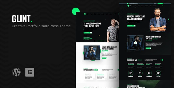 Glint – Personal Portfolio WordPress Theme